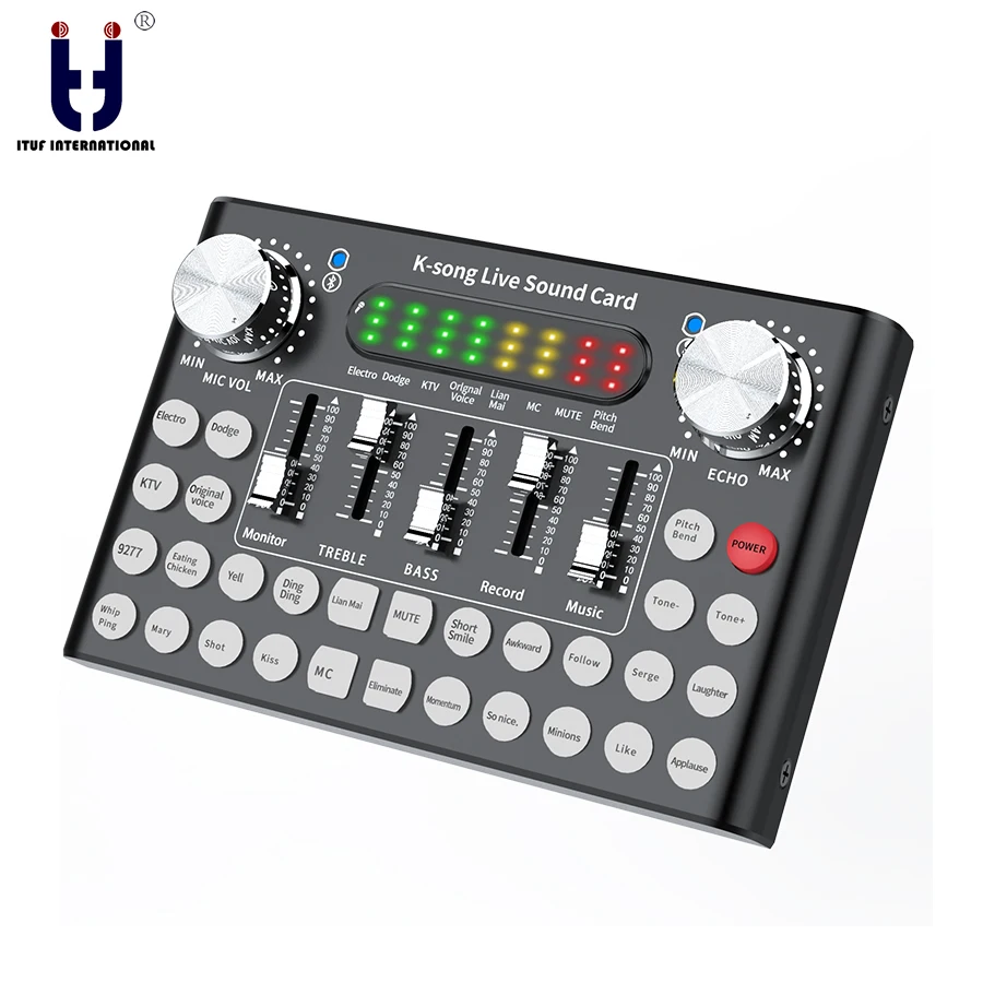 Новинка Ituf профессиональная звуковая карта Микрофон Голосовая Музыка Аудио Usb