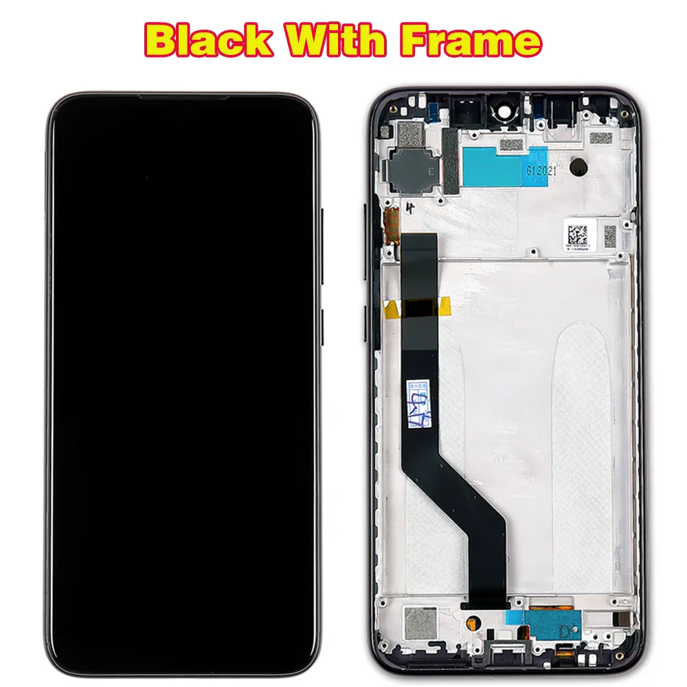 Vancca 6,3 дюймов ЖК дисплей для Xiaomi Redmi Note 7/Note 7 Pro 2160*1080 сенсорный экран планшета Ассамблеи рамки с бесплатной инструменты - Цвет: Black With Frame