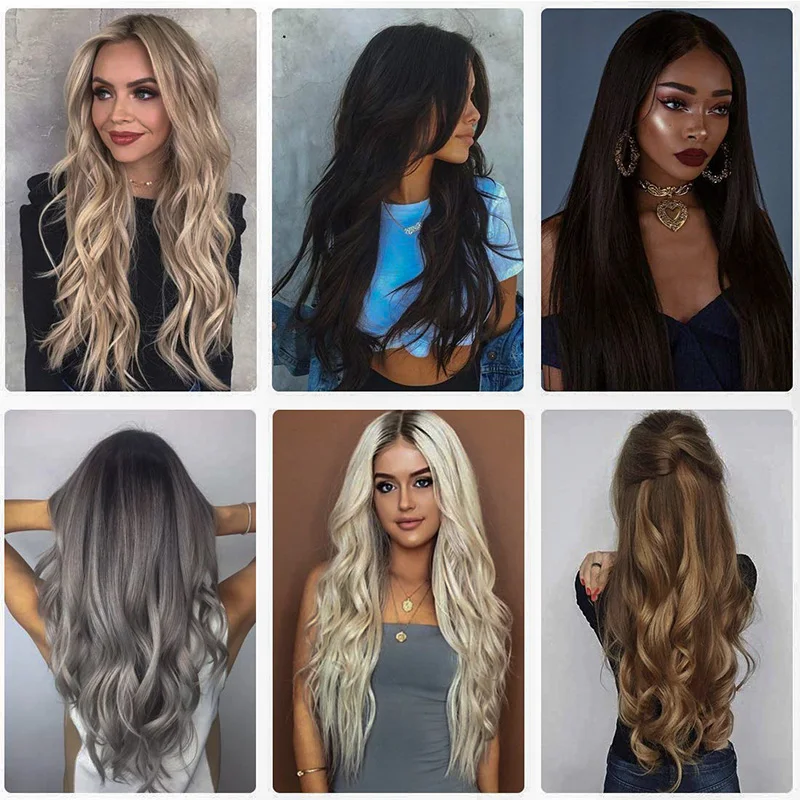 Lelinta v-shaped extensões de cabelo uma parte