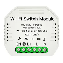 Умный переключатель включения/выключения Wi-Fi, светильник с поддержкой таймера Smart Life/Tuya APP/WiFi переключатель DIY модуль работает с Alexa Google Home