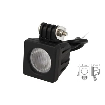 

CARALL FS4210 tail Light square Led Work Light Worklight daytime running lights 12V 24V Cob 10W cree IP67 White