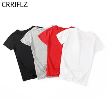 

Spring Summer New Wild Casual Cotton Short Solid V-neck Regular Broadcloth CRRIFLZ