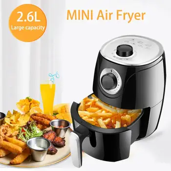 

1500W Air Fryer Oil free Health Airfryer French fries Pizza Cooker 2.6L Multifunction Electric Deep Fryers Non-stick Oven 220V