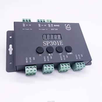 

SP301E Programmable SD Card controller operating instructions WS2812BWS2811SK6812 Led Strip pixel lamp RGB/RGBW dc5v-24v