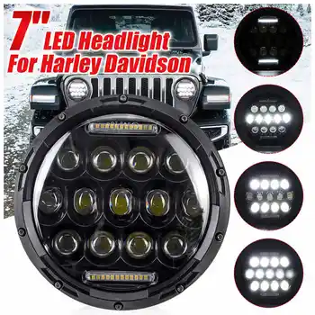 

7" Led Car Motorcycle Headlight H4 H13 Moto Headlamp Head Light for Harley-Softail Cafe Racer Chopper Honda for JEEP Wrangler