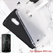 Для Doogee S55 Lite чехол+ Защитная пленка для экрана из закаленного стекла Для Doogee S55