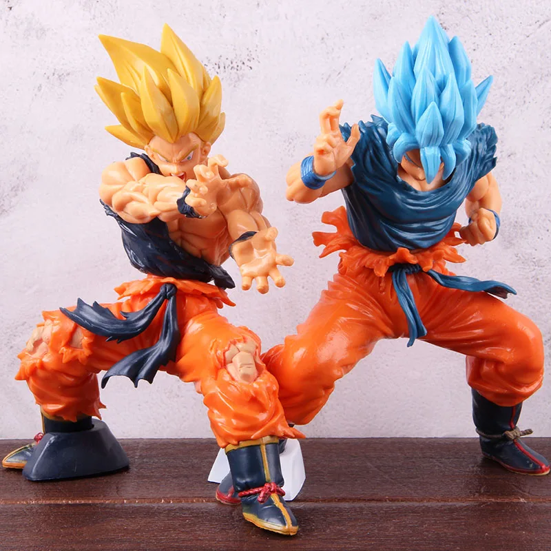 Dragon Ball Z Super Saiyan Super Masterlise God Blue Son Goku ПВХ Фигурка «Гоку в действии» Коллекционная модель игрушки куклы