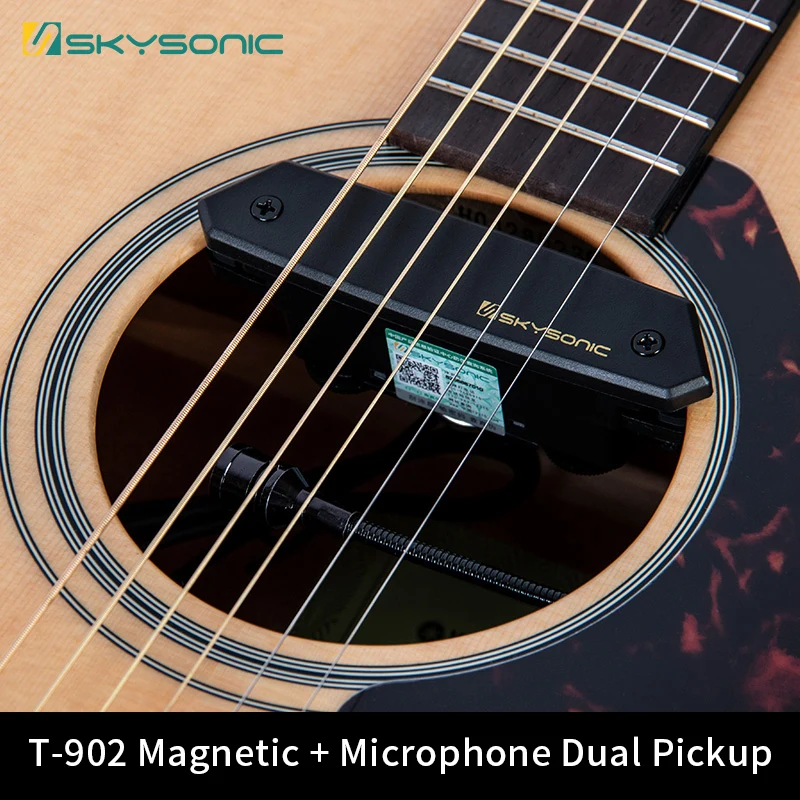 kandidaat kleuring Een trouwe Skysonic T 902 Akoestische Gitaar Pickup Magnetische + Microfoon Dual Pickup  Met Volume En Toonregeling Niet Nodig Om Punch snelle|Boot onderdelen &  Accessoires| - AliExpress