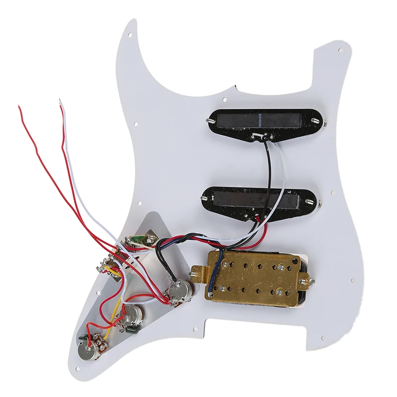 Загруженный Prewired Pickguard для электрогитары- красный