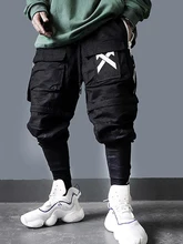  11 BYBB'S DARK Detachable Multi-Pocket Cargo Pants Men Harajuku Hip Hop Streetwear Joggers Man Elastic Waist Sweatpants Techwear 