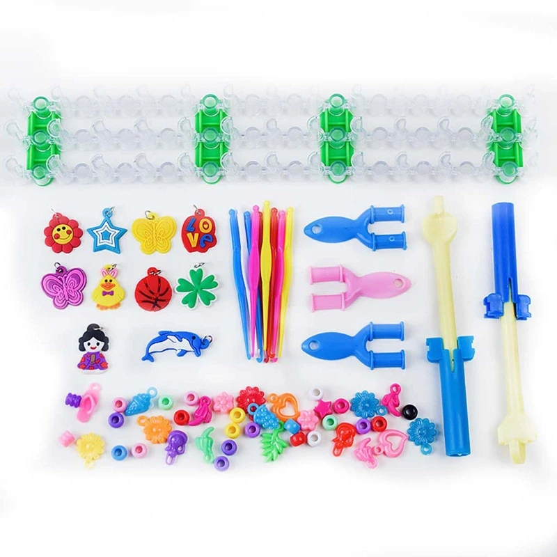 Elastic Rubber Colourful Loom Bands Starter Box with Crochet