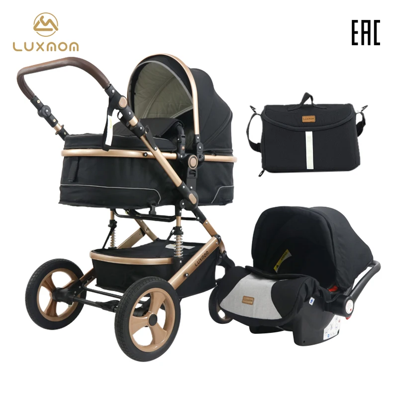 Luxmom stroller stroller with car seat 3 in 1 stroller baby with