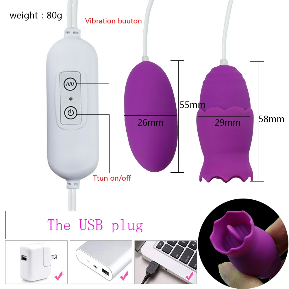 USB Charge Love Eggs Sucking Tongue Vibrator Nipple Sucker Body Massager Stimulate Breast Enlarge Adult Goods Sex Toys for Women H19712a9028e64c4f985f336f69fccdc77