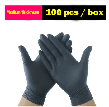 

100pcs size M (Non Latex Nitrile) Disposable Powder-Free Vinyl Medical Exam Gloves glove