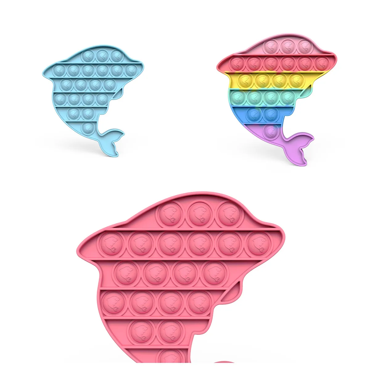 Забавный Дельфин фиджет мини-игрушки антистресс подарок для детей и взрослых