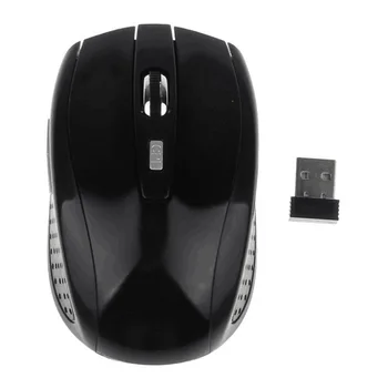 

2.4GHz Wireless Cordless Optical Mouse USB Interface PC Laptop 16 FM channels 1MHz with USB receiver Free code design 2AAA New
