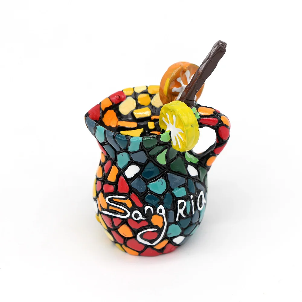 Кружка наклейка на холодильник апельсиновый сок lemon cup 3d креативный магнитная