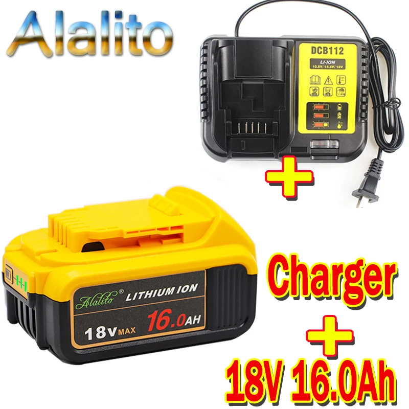 Замена аккумулятора для электроинструмента DeWalt DCB184 DCB181 DCB182 DCB200 20 в 5 А 18 + зарядное