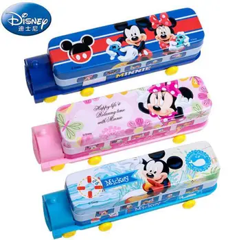

Original Disney Car Styling Pencil Case Mickey Minnie Pencil-box School Supplies Cartoon Educational Toy For Children Gifts