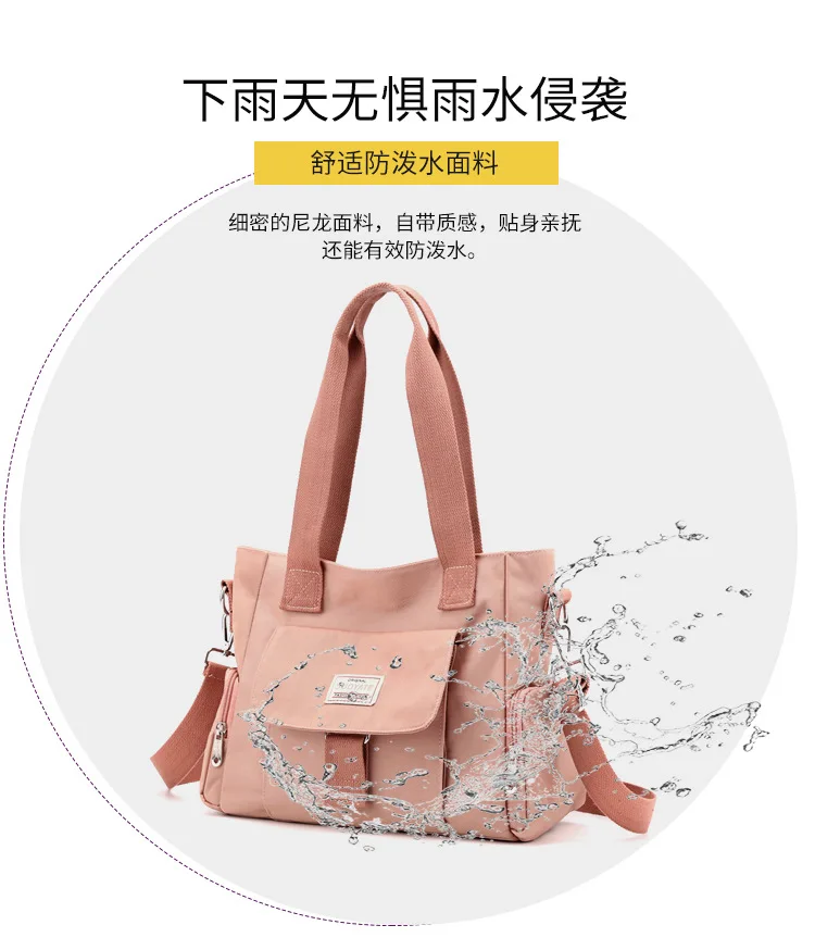 2022 New Women's Handbags Multi-layered Lightweight One-shoulder Messenger Bag Oxford Cloth Large-capacity Women's Handbag