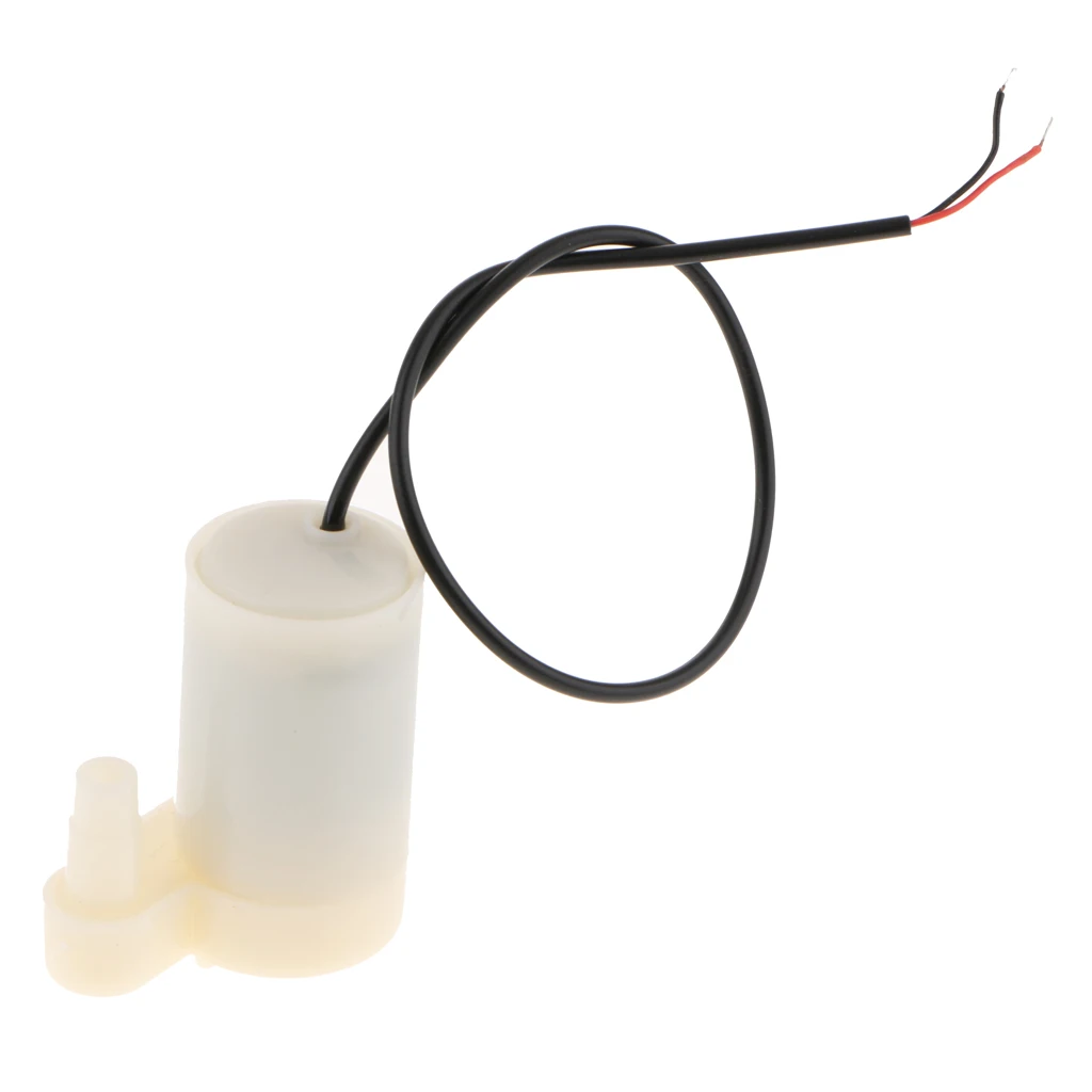 Mini Micro Submersible Motor Pump Water Pumps DC 3-6V 120L/H For Flower Pot Watering, Ultra Quiet With 22cm Wire