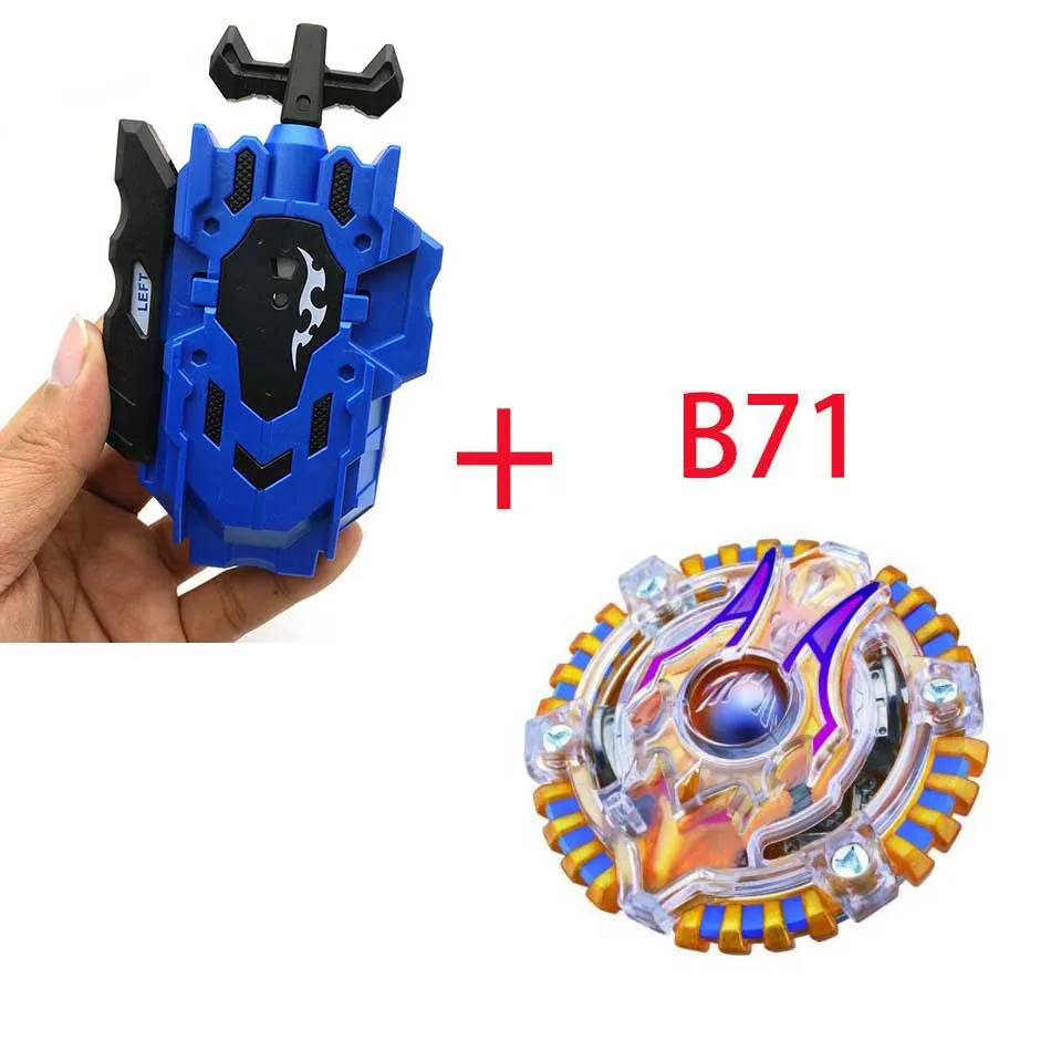 B71 Волчок Beyblade BURST B-130 B-117 с пусковым устройством Bayblade Bay blade металл пластик Fusion 4D Подарочные игрушки для детей - Цвет: B71