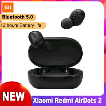 

In Stock Xiaomi Redmi Airdots 2 TWS Bluetooth5.0 Earphone Bass Stereo Wireless Mi Earphone With Mic Handsfree Earbuds AI Control