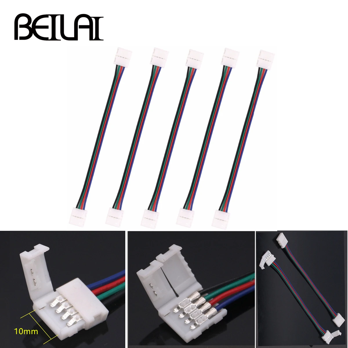 4pin RGB Светодиодная лента 5pin RGB добавить теплый белый разъем для светодиодной ленты сварка для SMD 5050 Гибкая неоновая лента 5 шт./лот