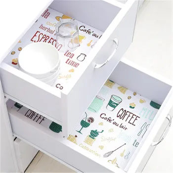 

1 Roll Kitchen Table Mat Drawers Cabinet Shelf Liners Flamingo Cupboard Placemat Waterproof Oil proof Shoes Cabinet Mat