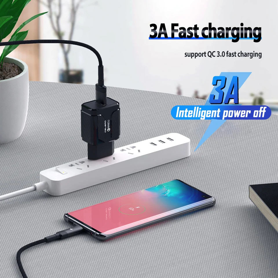 Умный светодиодный кабель mi cro Usb type C для быстрой зарядки Usbc QC 3,0 QC3.0 для Xiaomi mi A3 mi 9 Black Shark 2 Pro power Bank mi cro-usb