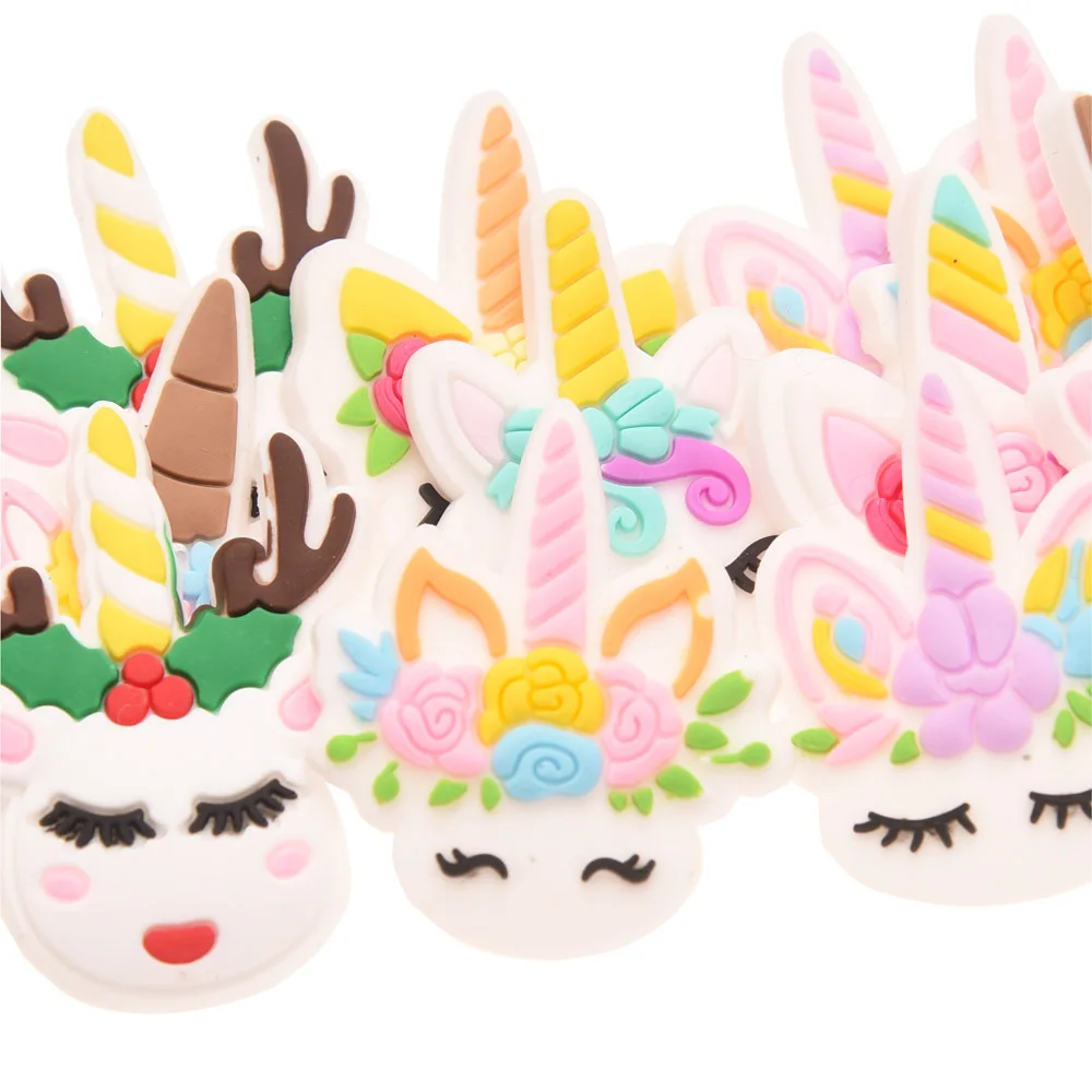 500PCS Boutique Unicorn Head Accessories Fashion Girls Hair for bows Making Embellishments DIY Headwrap |