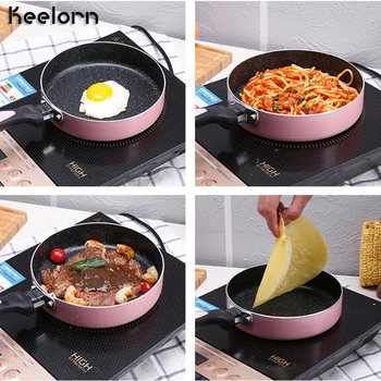 

Keelorn 16cm 1Pc Non-stick Copper Frying Pan with Ceramic Coating and Induction cooking,Oven & Dishwasher safe