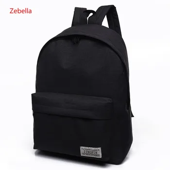 

Zebella 14 Inch Canvas Backpack College Student School Backpack Bags for Teenagers Casual Travel Softback Bag