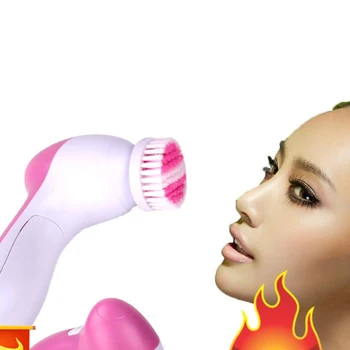 

Electric Facial Cleansing Massage Cleanser Wash Face Cleaning Machine 5 in 1 Skin Pore Cleaner Body Beauty Massager Clean Tools