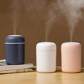 

1pc Portable Humidifier Bedroom Office Living Room Portable Low Noise Diffuser Atmosphere Light Mist Sprayer Cool Mist Maker