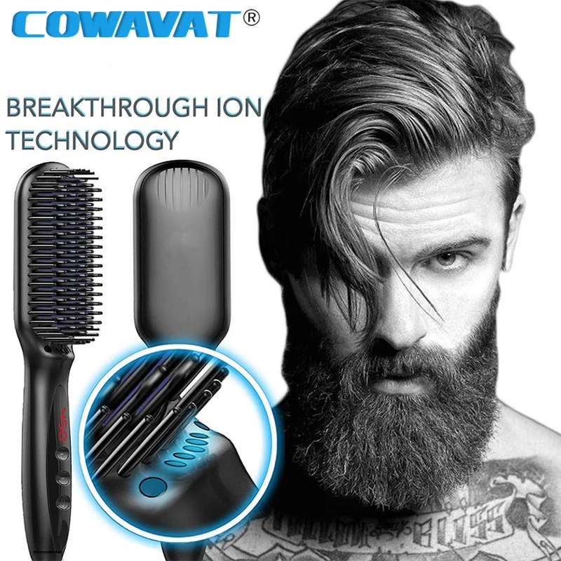beard brush hot iron