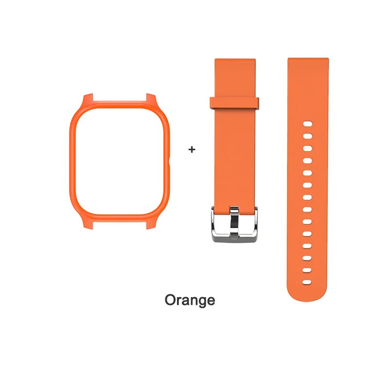 Orange 20 мм силиконовый ремешок для Xiaomi Huami Amazfit Bip GTS браслет, чехол, защитная крышка, аксессуары для умных часов - Цвет: Orange