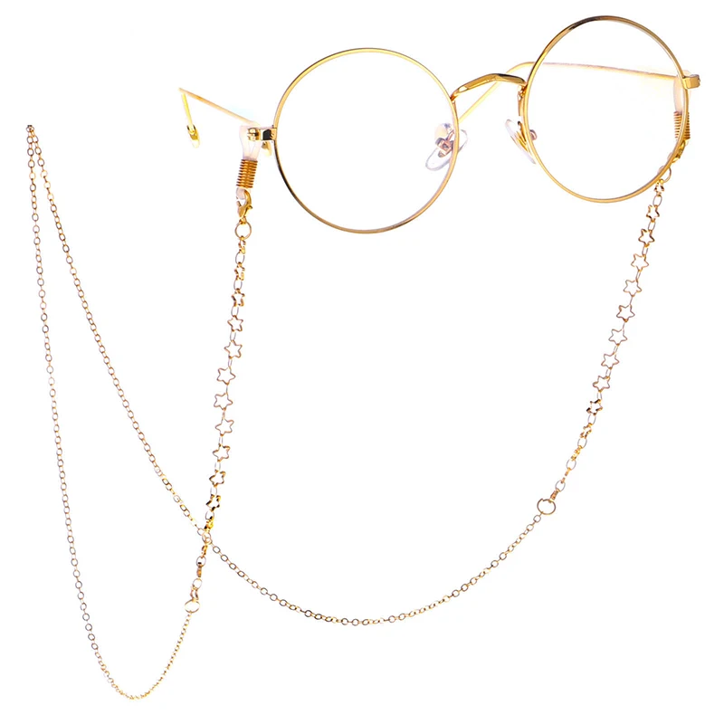 Fashion Eye Glasses Sunglasses Spectacles Chain Holder Cord Lanyard Stars Shape Reading Non-slip Hanging Glasses Chain