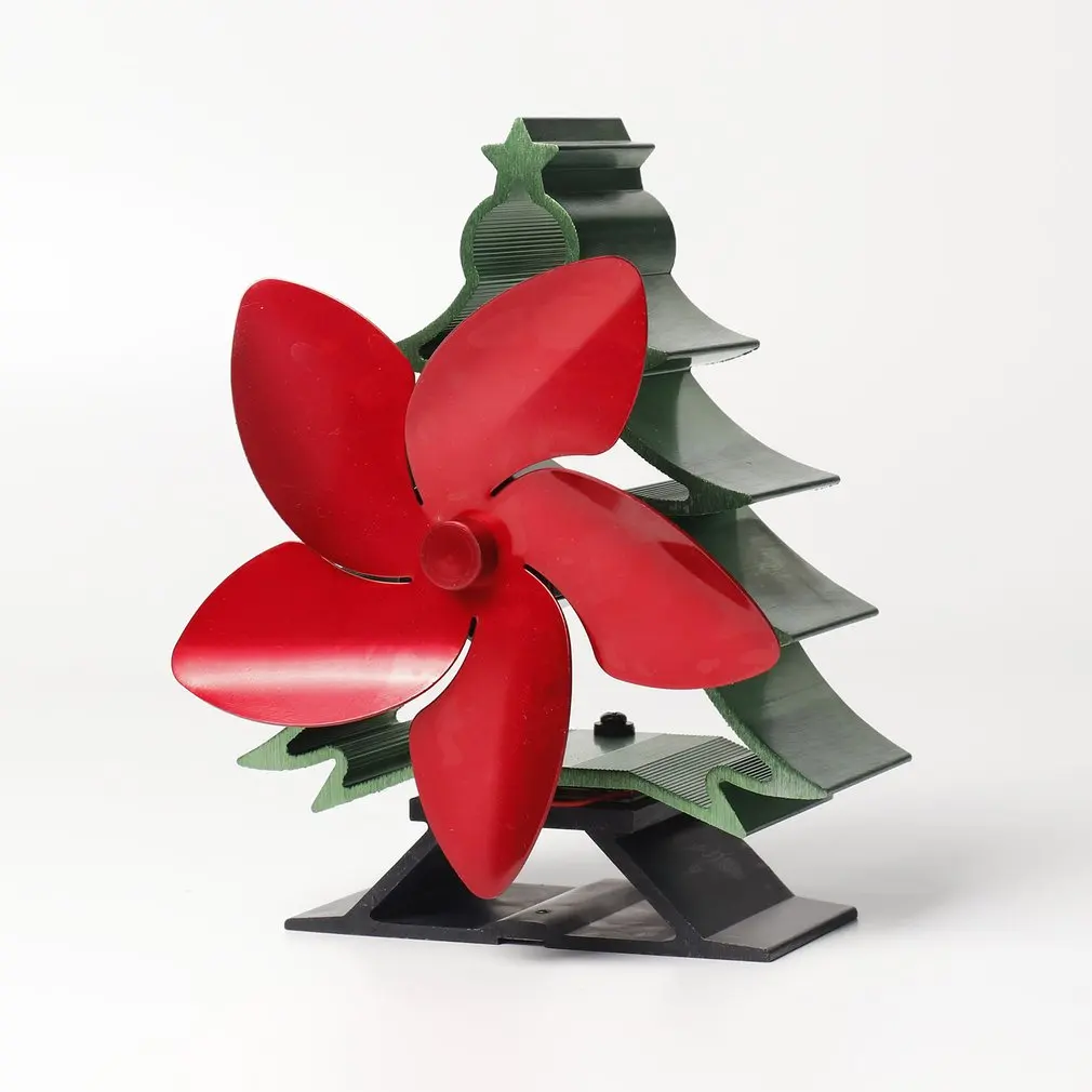Villa Fireplace Fan Christmas Tree Color High Temperature Thermal Fan Smart Energy Saving Fireplace Fan