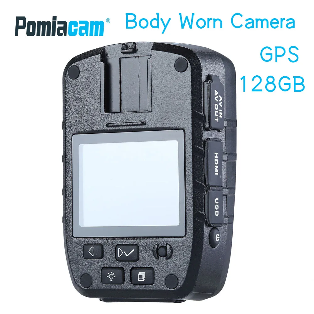 128GB 1296P GPS FHD Video Recorder Ambarella chip 3000mAh Battery Wearable Mini Comcorder DVR HD  Body Worn Cam Action camera