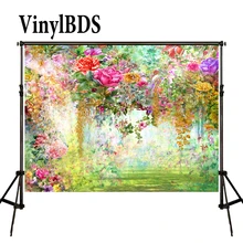 VinylBDS Background Valentine'S Day Backdrop Floral Background Backdrop Photography Background Oil Painting Nature Backdrops