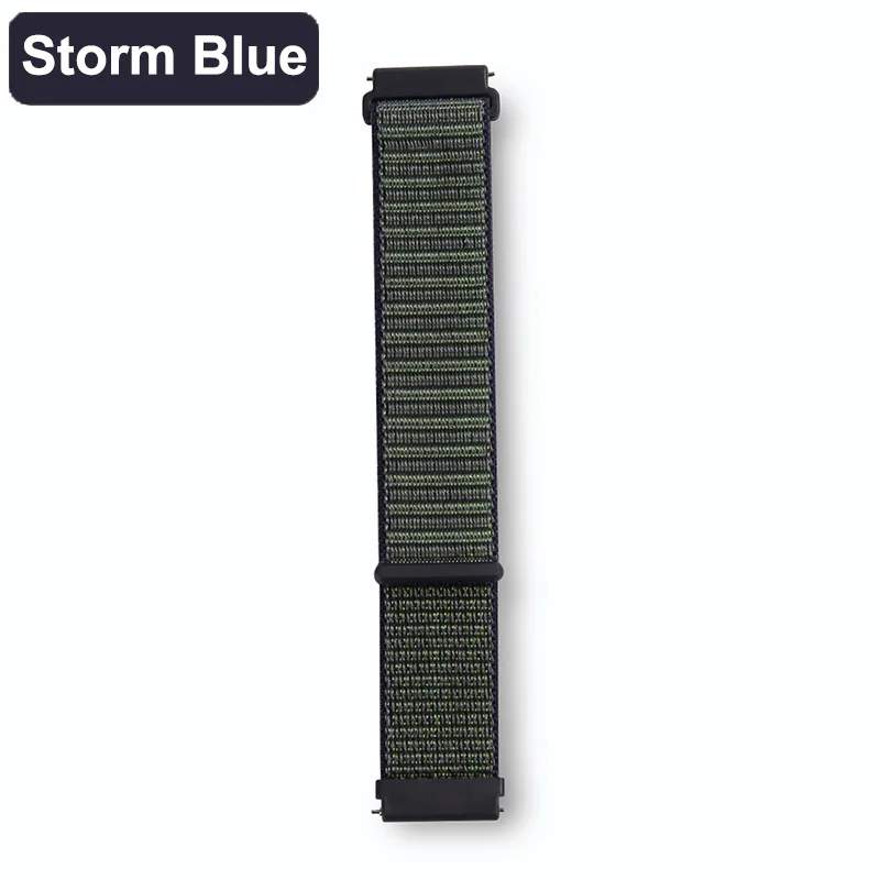 Storm Blue Нейлоновый ремешок для Garmin 20 мм Vivoactive 3 ремешок для Garmin Vivoactive3 4/Vivomove HR/Forerunner 645 умный Браслет ремешок для часов - Цвет: Storm Blue