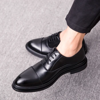 

Fashion comfortable flats Mens Shoes Casual Outdoor Designer Fashion Trainers Outdoor Leather Breathable Lace Up Shoes men w5