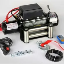 12/24v 4000lb Электрическая Лебедка пульт дистанционного управления Управление комплект тяжелых внедорожников, квадроциклов, наводненных прицеп высокая прочность Сталь электрическая лебедка