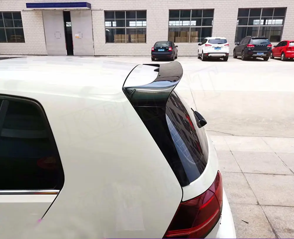 ABS черный блеск заднего крыла боковой спойлер для Volkswagen Golf 7 MK7 Gti R Club спортивный стиль