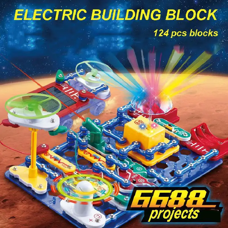 

Electronic Blocks Diy Kits Integrated Circuit Building Blocks Circuit Model Kits Science Kids Toys6688