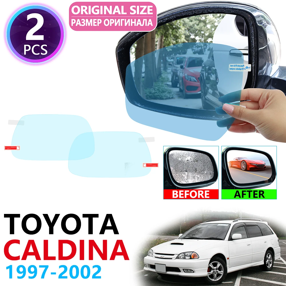 

for Toyota Caldina Corona T210 1997~2002 Full Cover Rearview Mirror Rainproof Anti Fog Film Accessories 1998 1999 2000 2001