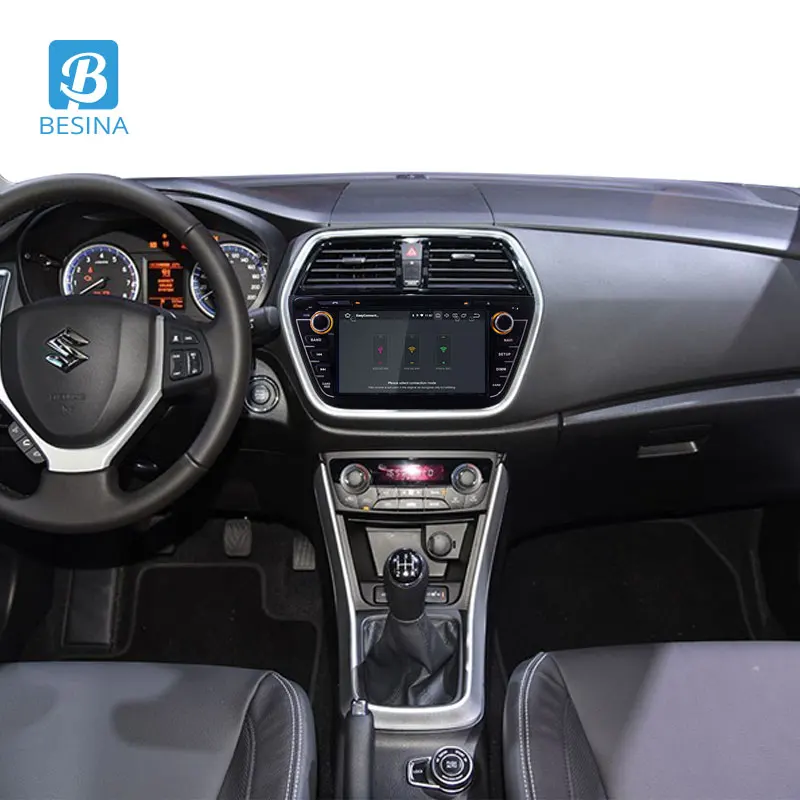 Clearance Besina Android 9.0 Car DVD Player For Suzuki SX4 S-Cross 2013-2016 Multimedia GPS Navigation WIFI 2 Din Car Radio 64G Stereo IPS 5