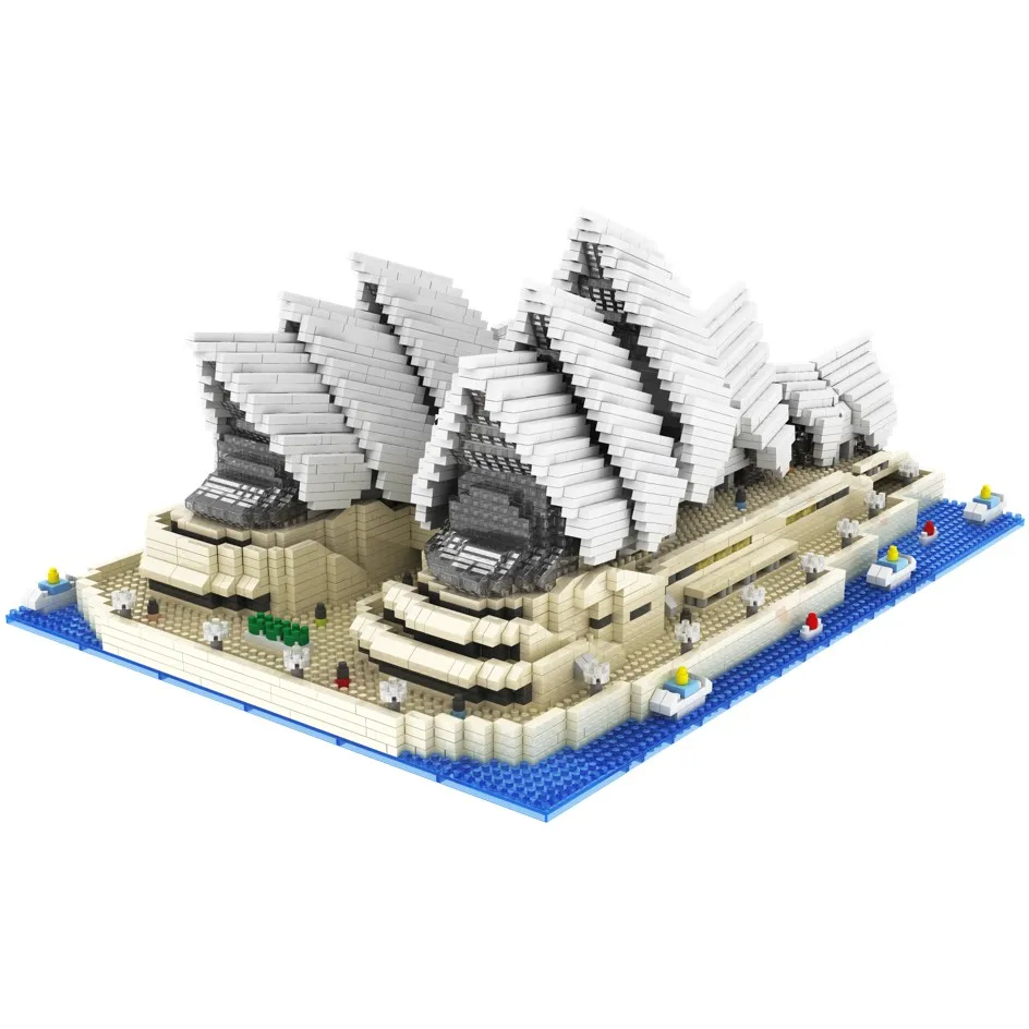 

4313pcs City Construcyion Sydney Opera House 3D Model Architecture Sets Building Blocks Creator Dimonds Bricks Toys DIY Assemble