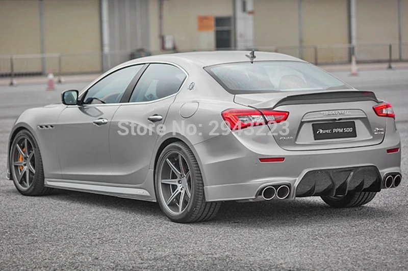 Для Maserati Ghibli 3,0 T S Q4, автомобильный Стайлинг, углеродное волокно, задний спойлер на крышу багажника, крыла